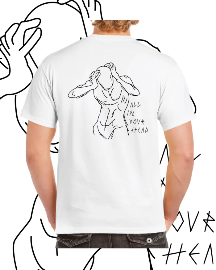 JMS TATTOO ALL IN YOUR HEAD WHITE T-SHIRT